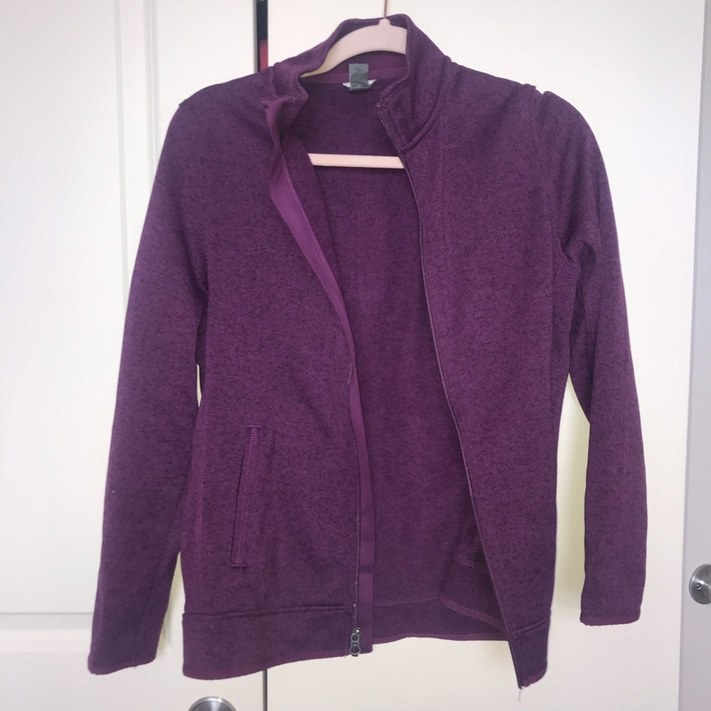 purple jacket